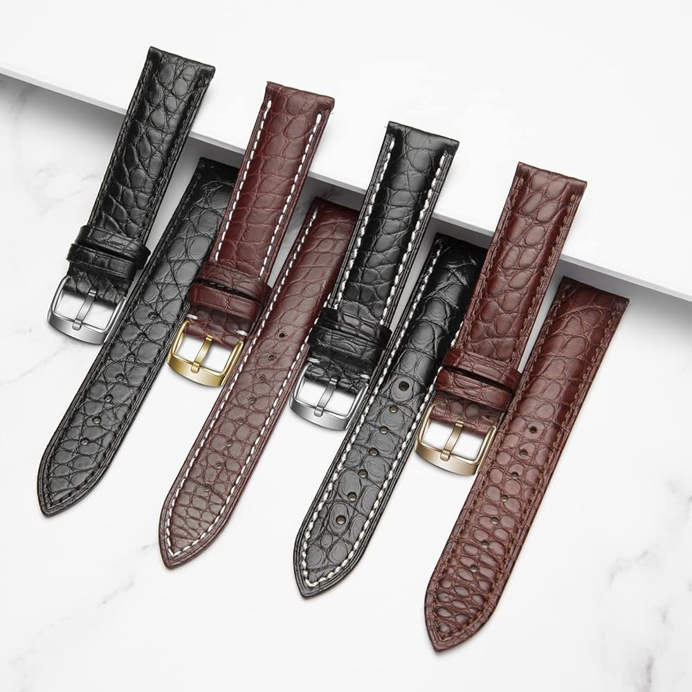 Amazon.co.jp: [SEUER＼時仕] [SEURE時仕] 時計バンド ワニ